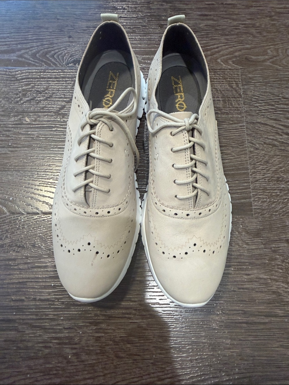 NEW Cole Haan Zerogrand Wing Oat Sneakers Nubuck Size 9